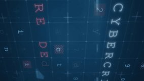 Animation of security padlock, shield and cloud icon against cyber security data processing. Cyber security and business technology concept - Powered by Shutterstock - Get 15% off with code: PIKWIZARD15