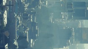 Animation of business icons over cityscape. Global technology and digital interface concept digitally generated video. - Powered by Shutterstock - Get 15% off with code: PIKWIZARD15