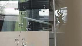 Animation of graph processing data over diverse male colleagues talking at casual office. Business, data, network, digital interface and global communication, digitally generated video. - Powered by Shutterstock - Get 15% off with code: PIKWIZARD15