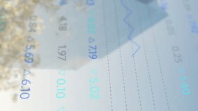 Animation of stock market and diagrams over cityscape. Technology and digital interface concept digitally generated video. - Powered by Shutterstock - Get 15% off with code: PIKWIZARD15