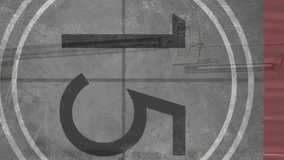 Animation of red curtain over countdown and keys. Abstract background, pattern and digital interface concept digitally generated video. - Powered by Shutterstock - Get 15% off with code: PIKWIZARD15