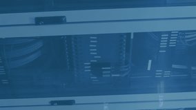 Animation of eco icons and data processing over computer servers. Global computing, digital interface and data processing concept digitally generated video. - Powered by Shutterstock - Get 15% off with code: PIKWIZARD15