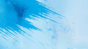 Animation of american football player holding ball on abstract painted blue background. sport, competition and creativity concept digitally generated video. - Powered by Shutterstock - Get 15% off with code: PIKWIZARD15