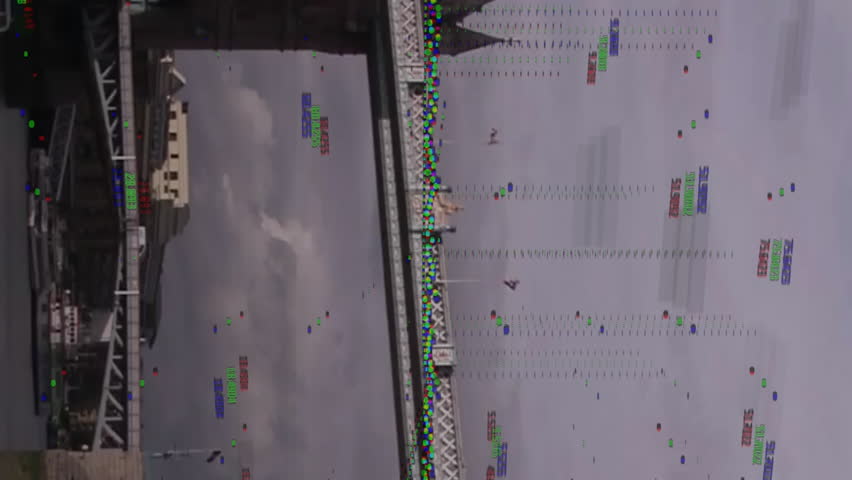 Tower Bridge with digital glitch and colorful data processing animation overlay. Architecture, landmark, digital art, technology, glitch effect, futuristic - Powered by Shutterstock - Get 15% off with code: PIKWIZARD15