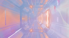 Glowing lights and vibrant colors creating sci-fi animation in futuristic corridor. neon, technology, digital, fantasy, innovation - Powered by Shutterstock - Get 15% off with code: PIKWIZARD15