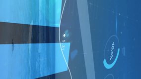 Visualizing financial data animation over serene ocean landscape with charts. Finance, analytics, digital, tranquility, technology - Powered by Shutterstock - Get 15% off with code: PIKWIZARD15