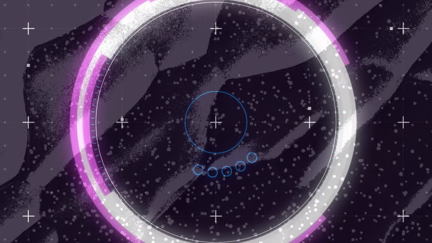 Animation of futuristic digital interface with circular patterns in school setting. Technology, education, innovation, virtual, interactive, classroom - Powered by Shutterstock - Get 15% off with code: PIKWIZARD15