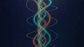 Animation of colorful waveforms and digital screens processing data on dark background. Technology, futuristic, abstract, energy, communication - Powered by Shutterstock - Get 15% off with code: PIKWIZARD15