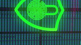 Digital lock animation over green binary code and numerical data background. Cybersecurity, encryption, technology, protection, programming, safety - Powered by Shutterstock - Get 15% off with code: PIKWIZARD15