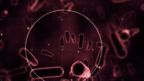 Animation of heart icons and scope scanning over virus cells on black background. Healthcare, medical research and covid 19 pandemic concept digitally generated video. - Powered by Shutterstock - Get 15% off with code: PIKWIZARD15