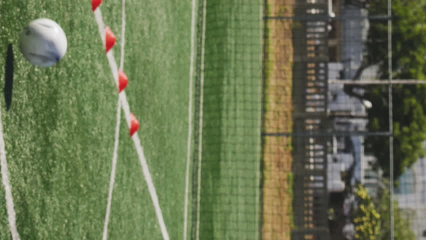 Animation of media icons over diverse male soccer players playing soccer at pitch. Global sport and digital interface concept digitally generated video. - Powered by Shutterstock - Get 15% off with code: PIKWIZARD15