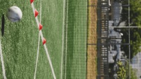 Animation of media icons over diverse male soccer players playing soccer at pitch. Global sport and digital interface concept digitally generated video. - Powered by Shutterstock - Get 15% off with code: PIKWIZARD15