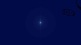 Animation of processing circle on purple background. global science, connections and digital interface concept digitally generated video. - Powered by Shutterstock - Get 15% off with code: PIKWIZARD15