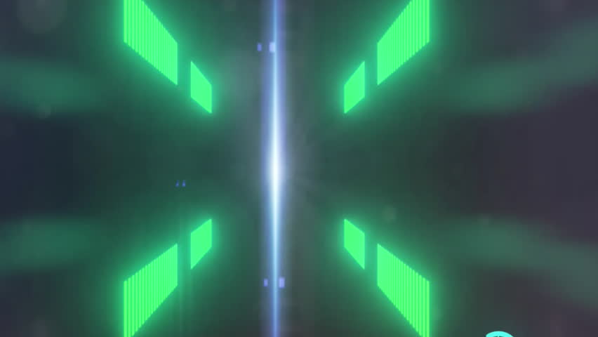 Animation of globes of digital icons spinning over neon tunnel in seamless pattern. Global networking and business technology concept - Powered by Shutterstock - Get 15% off with code: PIKWIZARD15