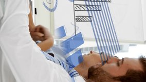 Animation of financial data processing over diverse colleagues having meeting in office. Global business, finances, computing and digital interface concept digitally generated video. - Powered by Shutterstock - Get 15% off with code: PIKWIZARD15