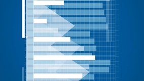 Animation of diagram and data processing on blue background. Technology and digital interface concept digitally generated video. - Powered by Shutterstock - Get 15% off with code: PIKWIZARD15