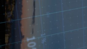 Animation of data processing over cityscape. Global business and digital interface concept digitally generated video. - Powered by Shutterstock - Get 15% off with code: PIKWIZARD15