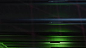 Data processing animation over server racks in dimly lit data center. Technology, servers, networking, cyber security, infrastructure, computer - Powered by Shutterstock - Get 15% off with code: PIKWIZARD15