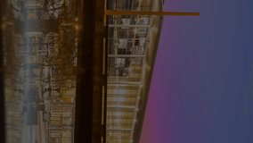 Financial graph animating over modern building at sunset. Finance, investment, growth, data, economy, technology - Powered by Shutterstock - Get 15% off with code: PIKWIZARD15