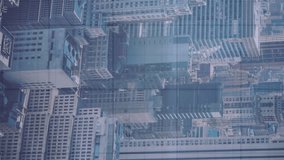 Animation of red lines and financial data processing over city. Global business, computing, digital interface and data processing concept digitally generated video. - Powered by Shutterstock - Get 15% off with code: PIKWIZARD15