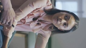 Discussing data analytics, businesswomen in office with digital animation overlay. Technology, innovation, digital transformation, teamwork, strategy, analysis - Powered by Shutterstock - Get 15% off with code: PIKWIZARD15