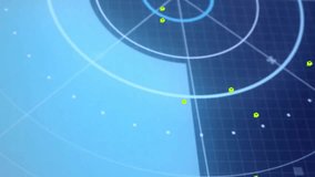 Displaying circular grid, radar screen with green data points and animation lines. detection, scanning, technology, surveillance, navigation, interface - Powered by Shutterstock - Get 15% off with code: PIKWIZARD15