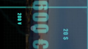 Animation of bar and line graphs presenting financial data over cityscape at dusk. Finance, analytics, growth, statistics, business, investment - Powered by Shutterstock - Get 15% off with code: PIKWIZARD15