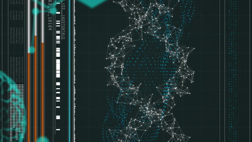 Animation of dna, brain and scientific data processing over black background. science, human biology, technology and digital interface concept digitally generated video. - Powered by Shutterstock - Get 15% off with code: PIKWIZARD15