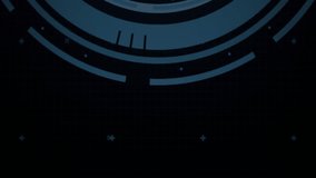 Animation of digital data processing and scope over circuit board and flames. Global connections, computing and data processing concept digitally generated video. - Powered by Shutterstock - Get 15% off with code: PIKWIZARD15