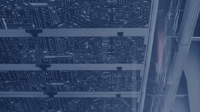 Animation of circuit board and data processing over computer servers. Global connections, computing and data processing concept digitally generated video. - Powered by Shutterstock - Get 15% off with code: PIKWIZARD15