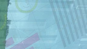 Animation of financial data and graphs over landscape with wind turbines. environment, sustainability, ecology, renewable energy concept digitally generated video. - Powered by Shutterstock - Get 15% off with code: PIKWIZARD15