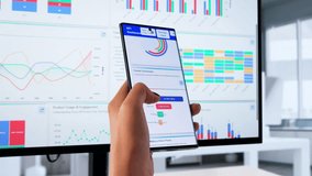 Female Data Analyst Examining KPI Analytics On Computer Dashboard - Powered by Shutterstock - Get 15% off with code: PIKWIZARD15