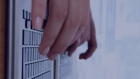 Animation of social media icons with speech bubbles over diverse colleagues using laptops. Global social media, computing, communication and digital interface concept digitally generated video. - Powered by Shutterstock - Get 15% off with code: PIKWIZARD15