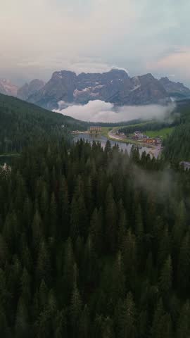 Lake Misurina in the Dolomites, One of the Most Beautiful Lakes in Italy