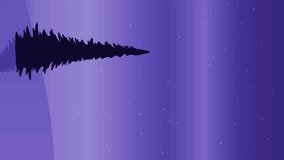 Santa sleigh flying over snowy landscape with snowflakes and moon animation. Christmas, winter, holiday, festive, night, magical - Powered by Shutterstock - Get 15% off with code: PIKWIZARD15