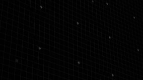 This video is about global finance, economy and technology. It features an animation of blue scope scanning and computer circuit board elements on a black background. The video also includes a digital - Powered by Shutterstock - Get 15% off with code: PIKWIZARD15