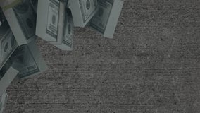 Animation of security chain and stock market data processing over dollar bills on grey background. Global economy and business technology concept - Powered by Shutterstock - Get 15% off with code: PIKWIZARD15