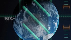 Earth with stock market data and graphs overlaying in digital financial animation. Finance, economy, investment, trading, analytics, global - Powered by Shutterstock - Get 15% off with code: PIKWIZARD15