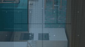 Business professionals in office with digital technology interface overlay animation. innovation, collaboration, teamwork, futuristic, communication - Powered by Shutterstock - Get 15% off with code: PIKWIZARD15