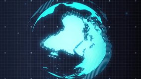 Digital globe glowing with circuit patterns and data charts in animation. Technology, innovation, network, futuristic, artificial intelligence, cyber - Powered by Shutterstock - Get 15% off with code: PIKWIZARD15