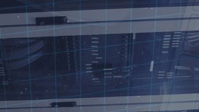 Animation of biometric fingerprint and data processing over computer servers. global computing, digital interface and data processing concept digitally generated video. - Powered by Shutterstock - Get 15% off with code: PIKWIZARD15