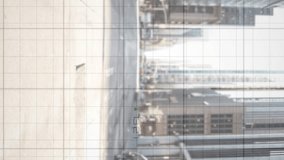 Video of financial american dollar symbol crushing and red lines with data processing over street. global business, finances, technology and connections concept digitally generated video. - Powered by Shutterstock - Get 15% off with code: PIKWIZARD15