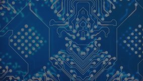 Animation of integrated circuit and digital padlock over navy background. Digital security, computers, network, data processing and technology concept digitally generated video. - Powered by Shutterstock - Get 15% off with code: PIKWIZARD15