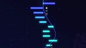 Animation of mathematical equations over data processing on blue background. Global business and digital interface concept digitally generated video. - Powered by Shutterstock - Get 15% off with code: PIKWIZARD15