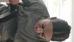 Animation of dna strands over caucasian woman cross training on elliptical at gym. Fitness, exercise, strength, data, genetics and technology digitally generated video. - Powered by Shutterstock - Get 15% off with code: PIKWIZARD15