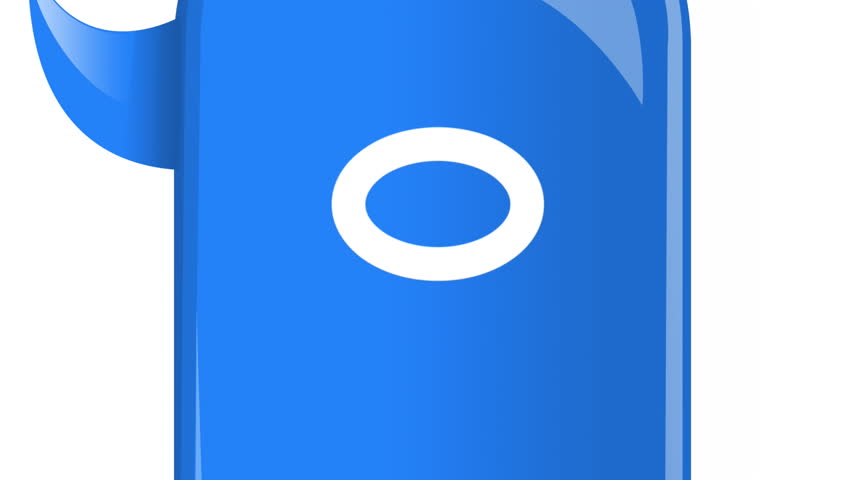 Digital animation of increasing numbers inside a blue chat box on a white background 4k