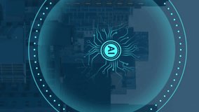 Animation of ai text, human brain and digital data processing over cityscape. Global artificial intelligence, connections, computing and data processing concept digitally generated video. - Powered by Shutterstock - Get 15% off with code: PIKWIZARD15