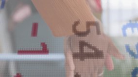 Animation of digital interface showing statistics with woman disinfecting hands in office. Healthcare and protection during coronavirus covid 19 pandemic, digitally generated video - Powered by Shutterstock - Get 15% off with code: PIKWIZARD15