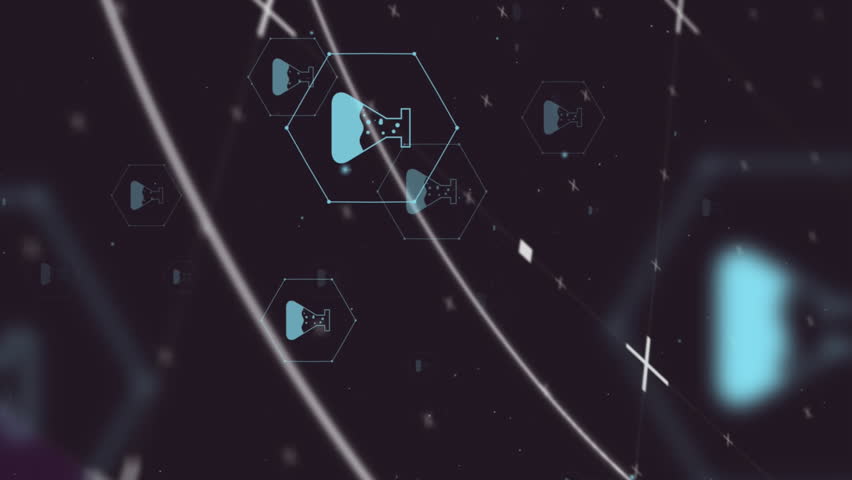 Animation of network of medical icons and data processing. Global science, medicine, research, computing and data processing concept digitally generated video. - Powered by Shutterstock - Get 15% off with code: PIKWIZARD15