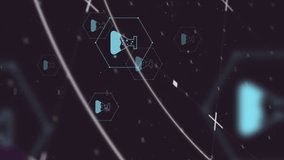 Animation of network of medical icons and data processing. Global science, medicine, research, computing and data processing concept digitally generated video. - Powered by Shutterstock - Get 15% off with code: PIKWIZARD15